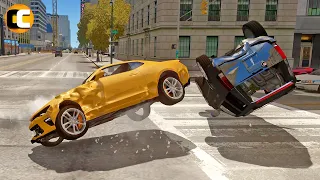 GTA 4 Car Crashes Compilation with real car mods Ep.23 | Odycrash