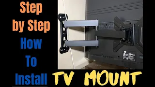 Complete Step by Step How To Mount Flat Screen TV | TCL 43" ROKU TV Mount