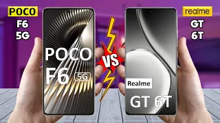 Poco F6 Vs Realme GT 6T - Full Comparison 🔥 Techvs