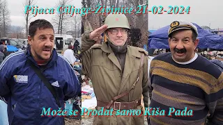 Pijaca Ciljuge-Živinice 21-02-2021 Svega ima a i Pjesme na Pijaci Samo kiša Pada Asim Snimatelj