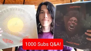 Answering Your Questions + Some Cool Records! 1,000 SUBSCRIBERS Q & A!