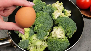 Broccoli with eggs tastes better than pizza! Simple, quick and very tasty recipe!