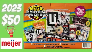 🔥 NEW 2023 Football 🏈 MEGA Mystery Power Box 📦 from MJ Holding at Meijer Stores!