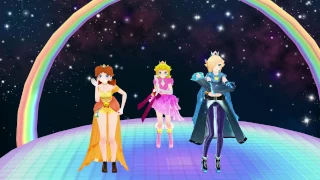 Dream Fighter (Princess Peach, Princess Daisy, and Princess Rosalina MMD)