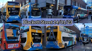 Buses at Blackett Street, Newcastle | 14/01/23