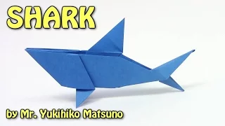 Origami: SHARK - Origami easy tutorial