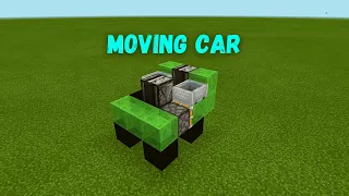 How To Make a Moving Car [Minecraft]/[MCPE]