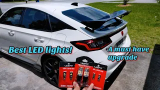 2023 Honda civic TypeR (FL5) how to install Lasfit rear turn signal, revers and inside trunk bulbs