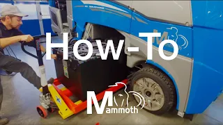 Ice resurfacer WM Mammoth: Change battery