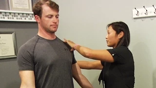 Chiropractic Adjustment: Hip Pain Relief from Hip Alignment  (Female Chiropractor, Male Patient)