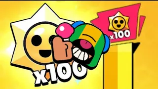 Abriendo los 100 star drops#brawlstarsgame #stardrop #Duster