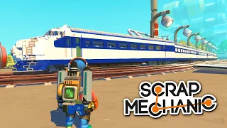 Заспаунил ГИГАНТСКИЙ поезд, но ОН СОШЕЛ с РЕЛЬС в SCRAP MECHANIC