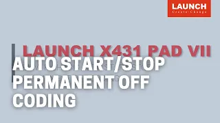 X-431 PAD VII | Auto Start/Stop Permanent Off Coding for BMW F-Chassis | LAUNCH