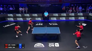 Amazing! Lin&Xiang vs Yuan&Ma long  Double Man Table Tennis Final WTT Ljubljana 2023 I feel sLOVEnia