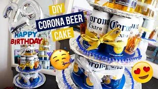 DIY | MAKING A DIY CORONA BEER CAKE FOR MY BOYFRIEND'S BIRTHDAY! (Gift Ideas for him)