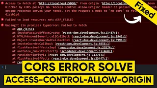 How to Solve CORS Error in 2 min [WATCH THIS] | CORS Explained in EASY Way