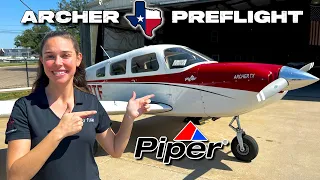 Piper Archer TX Preflight