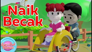 Lagu Anak NAIK BECAK | DIVA 3D | Lagu Anak Indonesia | Lagu Kita Channel