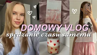 vlog - spędzanie czasu samemu w domu🫶🏼 jak uratować w połowie zmarnowany dzień