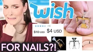 Testing Nail Products from Wish Nails Remove Toes Hollow Nail Polish Peel-off Nails Wish Buy Now