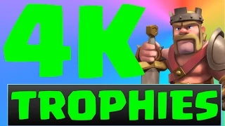 Clash of Clans Reaching 4K Trophies+ 4k Trophy Defense !