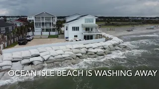 Erosion at Ocean Isle Beach