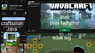 nyobain game yang mirip dengan Minecraft!!! gratis di play store craftsman java