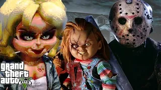 GTA 5 Mods - Vợ Chồng Chucky Liên Thủ Đánh Nhau Với Jason | Big Bang