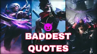 Heroes Baddest Quotes | MLBB