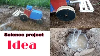 How to make mini water pump and Small cultivator | Tractor Science Project @Crazy94India