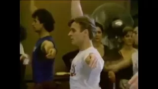 Mikhail Baryshnikov taking class with the National Ballet of Canada