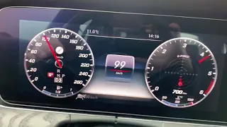 2018 Mercedes E 400d (340hp) - 0-200 km/h acceleration