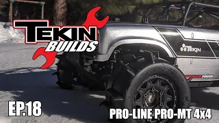 Pro-Line Racing PRO-MT 4X4 Snow Bashing | Tekin Builds Ep. 18