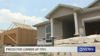 Prices for lumber have increased dramatically