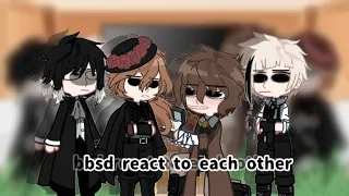 BSD react to each other