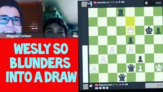 Wesley Blunders into a Perpetual Draw While Carlsen Laughs! | Speed Chess Championship (2017)