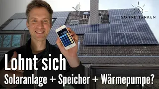 Lohnt sich unsere Solaranlage mit Speicher und Wärmepumpe? (1 Jahres Bilanz)