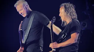 Hetfield consoles Hammett after Nothing Else Matters blooper - Boston Calling 2022