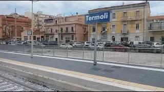 HD - Arrivo alla stazione di Termoli a bordo del Frecciabianca (FB 8881) Venezia S. L. - Lecce
