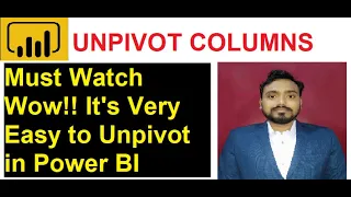 pivot and unpivot in power bi | power bi pivot move data from rows to columns | part 11