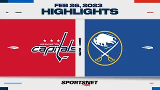 NHL Highlights | Capitals vs. Sabres - February 26, 2023