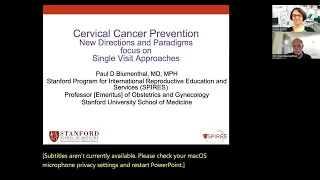 Cervical Cancer Prevention - New Directions and Paradigms - Webinar with Prof. Paul Blumenthal