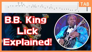B.B. King Lick 1 From Blues Boys Tune Live At Montreux 1993 / Blues Guitar Lesson