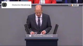 Regierungserklärung: Bundeskanzler Scholz sichert Ukraine weitere Unterstützung zu