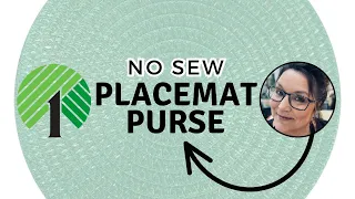 No sew DIY placemat purse #dollartree