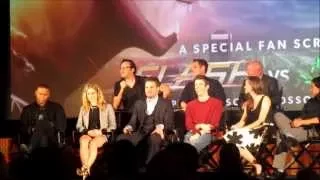 The Flash vs Arrow fan screening Q&A 1/4