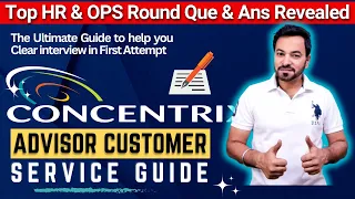 Concentrix Interview Questions and Answers | HR & Ops Round Question and Answers Revealed