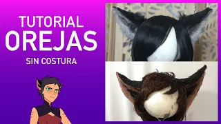 Tutorial para orejas de animal sin costura / no-sew animal ears cosplay