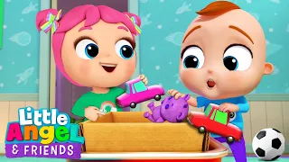 Clean Up Song | Tidy Up Song | Little Angel And Friends Fun Educational Songs