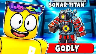 UNLOCKING SONAR TITAN in Skibidi Toilet Tower Defense